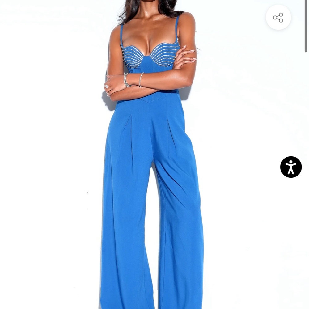 Elegant Blue Jumpsuit